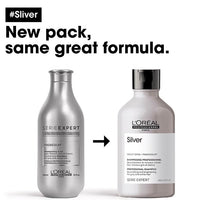 L'Oréal Professionnel Serié Expert Silver Shampoo Neutralises Yellow Tones & Brightens for Grey, White, and Light Blonde Hair 300 ml/10.14 oz