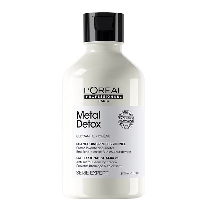 L'Oréal Professionnel Serié Expert Metal Detox Sulphate Free Shampoo for Anti-Metal Cleansing & Colour Protection for Colour-Treated Hair 300 ml/10.14 oz