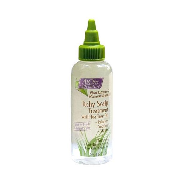 AtOne With Nature Dry Itchy Scalp Treatment 2 oz / 59 ml - For Dry, Itchy, Dandruff-Prone Scalps