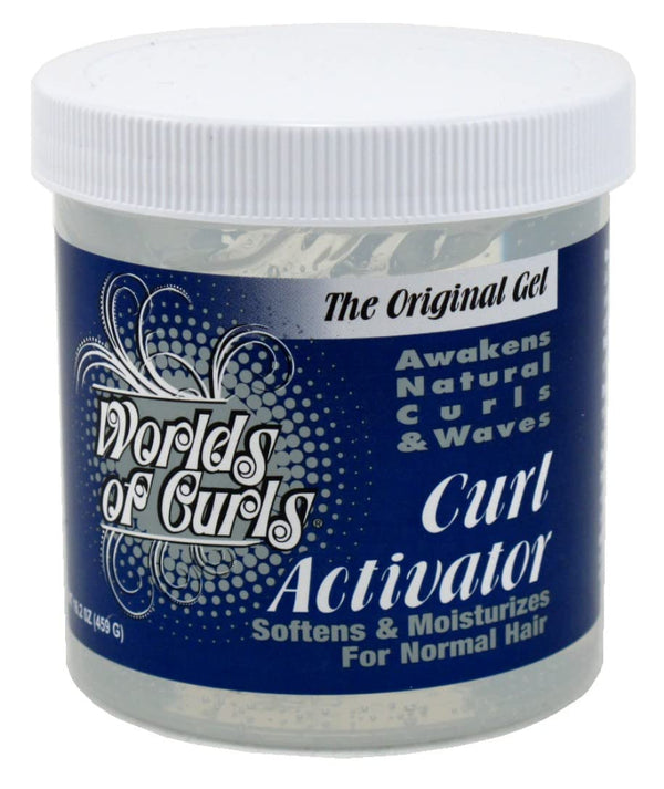 J. Strickland & Co Worlds Of Curls Curl Activator Original Gel – 16.2 oz (Pack of 6)