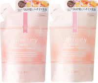 Honey Melty Moist Repair Shampoo & Conditioner Refill Set (350 mL) | Deep Hydration for Wavy, Curly, Kinky Hair | Eco-Friendly Refill Pouch