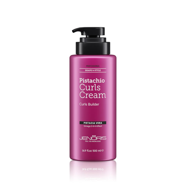 Jenoris Professional Curls Cream – Pistachio Oil Hydration for Defined, Frizz-Free Curls (16.9 fl oz)