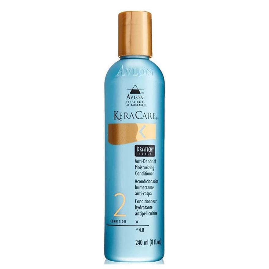 Keracare Dry & Itchy Scalp Anti-Dandruff Moisturizing Conditioner 8 oz / 237 ml - For Soothed Scalp & Hydrated Hair