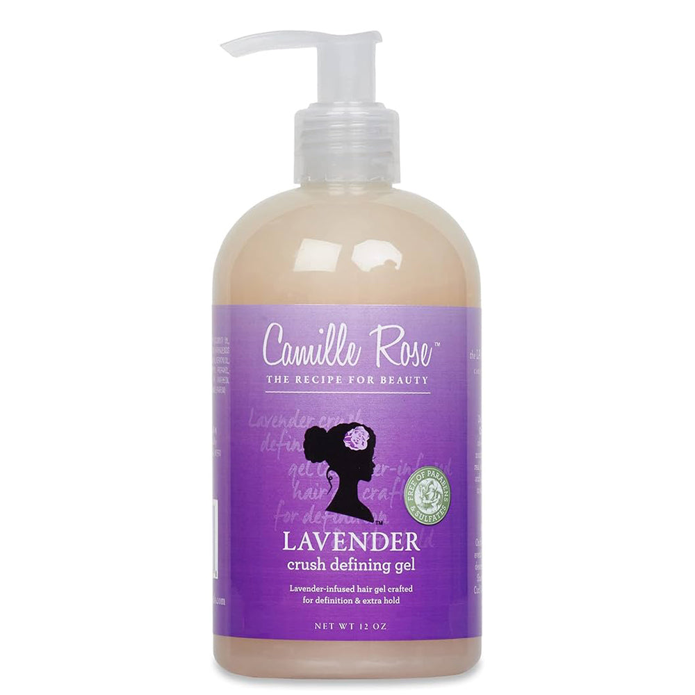 Camille Rose Lavender Crush Defining Gel for Frizz-Free Curls 12 oz