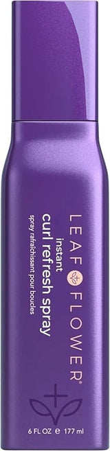 Leaf & Flower Instant Curl Refresh Spray – Alcohol-Free, Lightweight Curl Hydration (6 oz / 177 ml)
