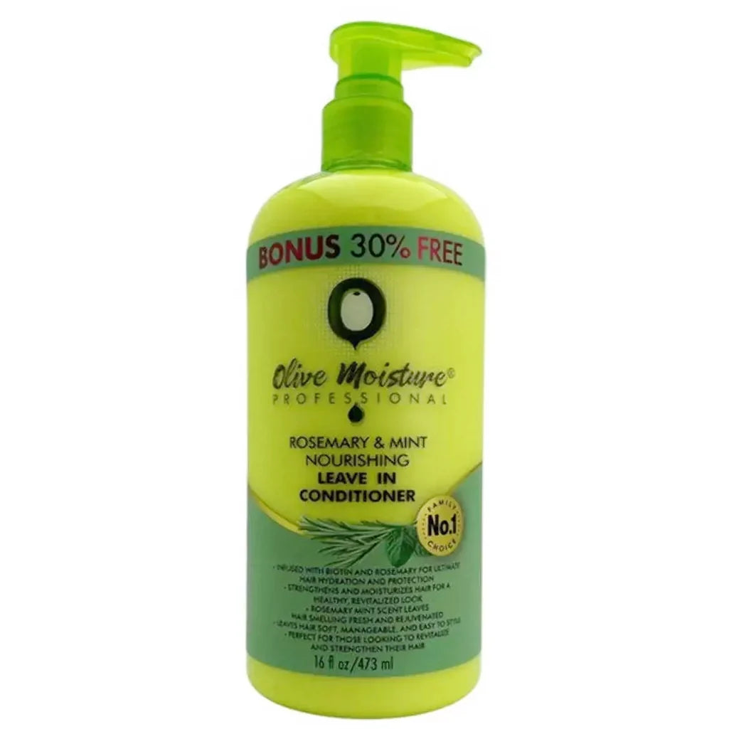 Olive Moisture Rosemary & Mint Nourishing Leave-In Conditioner for Hydrated, Stronger Hair 16 oz