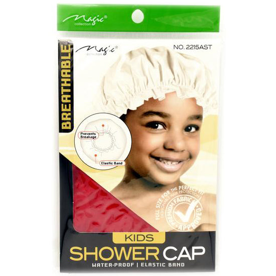 Magic Collection Kids Shower Cap: Waterproof Hair Protection & Fun for Children (No. 2215AST)