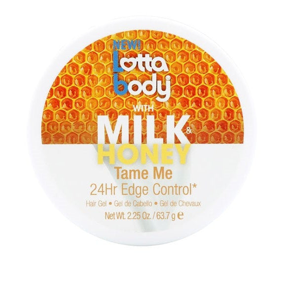 Lottabody Milk Honey Tame Me Edge Control: Long-Lasting Hold & Frizz Control for All Hair Types 63.7g/2.25 oz