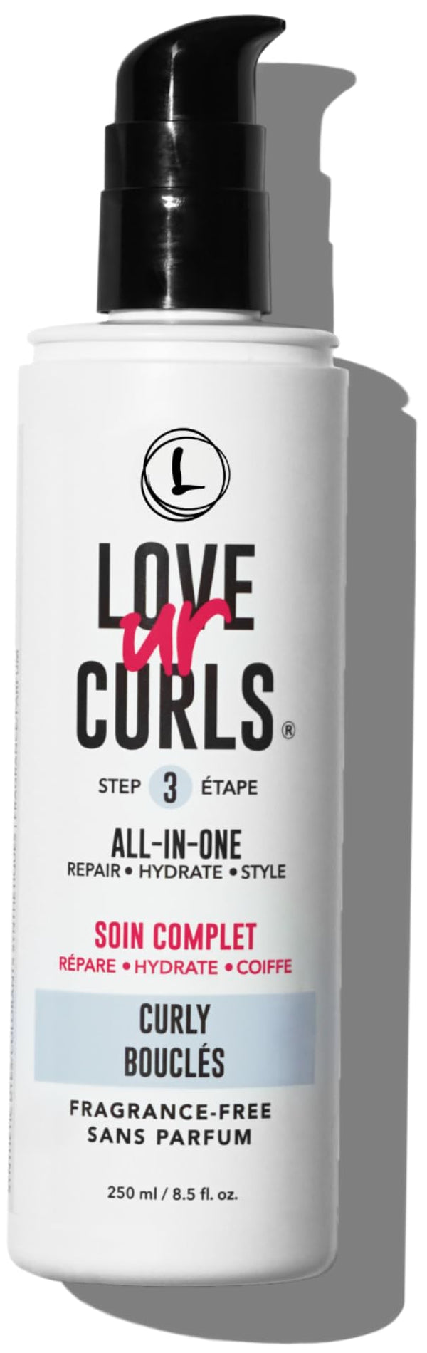 Love Ur Curls Fragrance Free All-in-One Curl Cream Styler – Define, Hydrate & Repair | 250mL