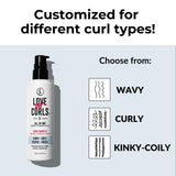 Love Ur Curls Fragrance-Free All-in-One Curl Cream Styler for Kinky Coily Hair, 250mL
