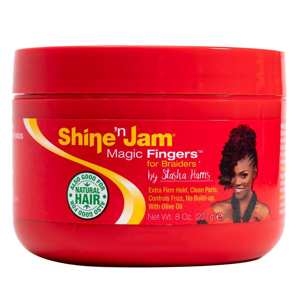 Shine 'n Jam Magic Fingers for Braiders Extra Hold Styling Gel 8 oz