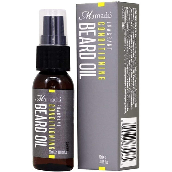 Mamado Fragrant Conditioning Beard Oil: Softens & Nourishes for Men 30ml/1.01 oz