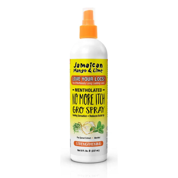 Jamaican Mango & Lime No More Itch Gro Spray Pea Sprout Extract and Menthol Strengthening 8 oz