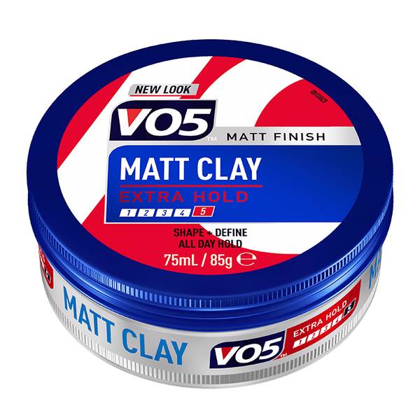 VO5 Matt Clay Natural Matte Finish & Strong Hold for Textured Hair 75 ml/2.54 oz