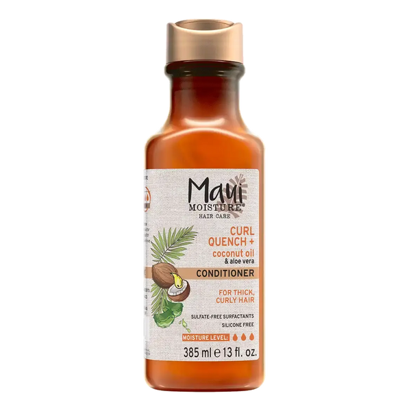 Maui Moisture Curl Quench + Coconut Oil Conditioner Curl Definition for Thick, Curly Hair 385 ml/13.1 oz