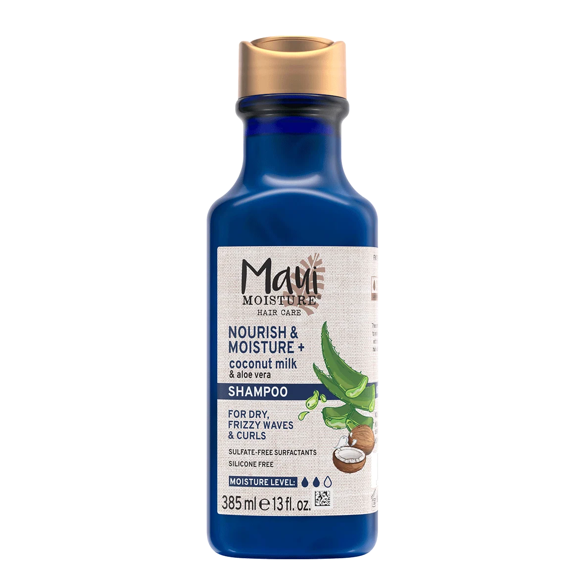 Maui Moisture Nourish & Moisture + Coconut Milk Shampoo Lightweight Nourishment for Dry Hair 385 ml/13.1 oz