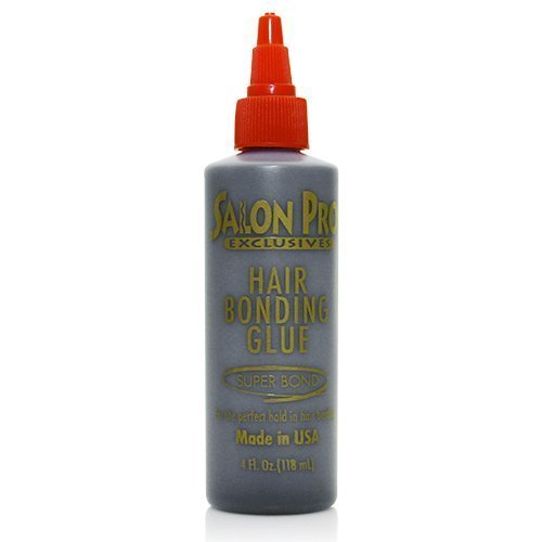 Salon Pro Hair Bonding Glue Black - Strong Hold, Fast Drying for Professional Weaves & Extensions 118ml/3.99 oz