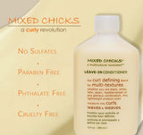 Mixed Chicks Curl Defining Leave-In Conditioner – Pack of 2, 10 oz Each | Curl Hydration & Frizz Control
