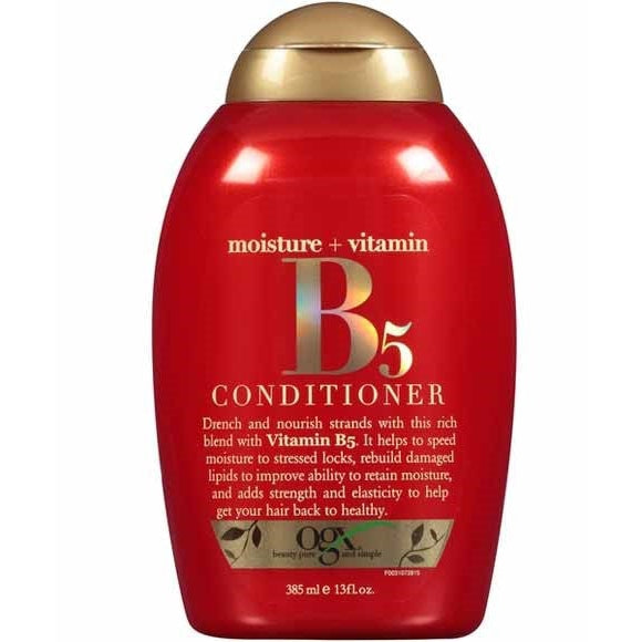 OGX Moisture Plus Vitamin B5 Conditioner Deeply Hydrating & Strengthening for Dry, Damaged Hair 385ml / 13.02 oz