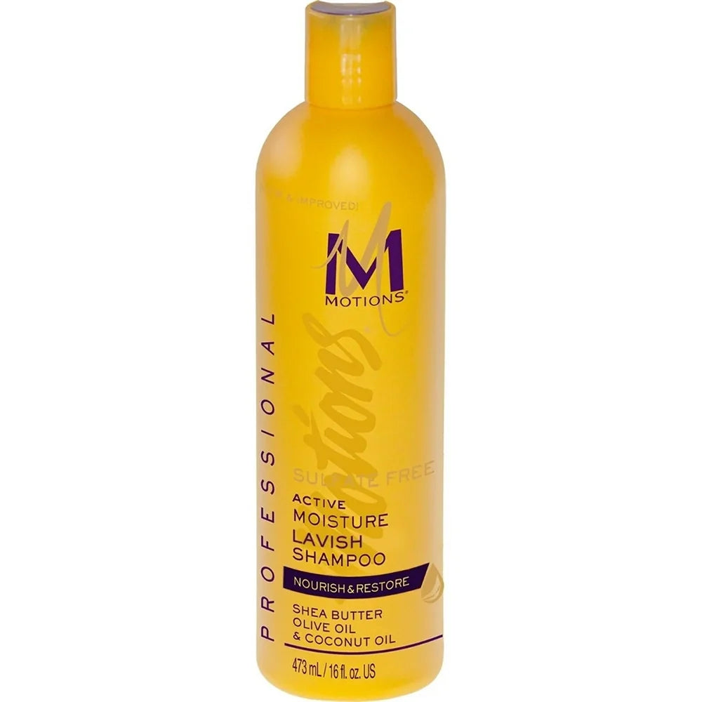 Motions Nourish & Restore Active Moisture Lavish Shampoo - Deeply Hydrating & Strengthening for Dry, Damaged Hair 16 oz