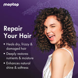 MopTop Salon Deep Conditioner – Intense Hydration for Dry, Damaged Hair & Frizzy Curls | Lavender Mint, 12oz | Sulfate-Free & Paraben-Free