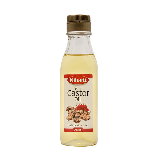 Niharti Pure Castor Oil for Hair Growth, Thicker Hair, Lashes & Brows 250ml/8.45 oz