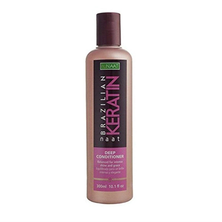 Nunaat Naat Brazilian Keratin Deep Conditioner for Smooth, Strong & Frizz-Free Hair 300ml/10.14 oz