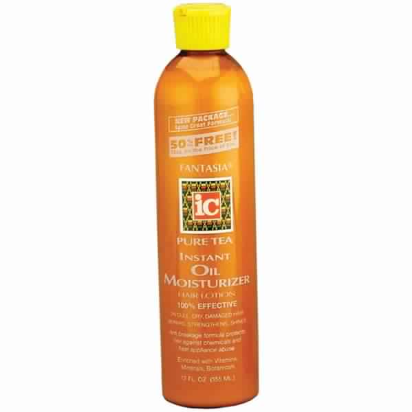 Fantasia IC Pure Tea Instant Oil Moisturizer Hair Lotion for Deep Hydration & Frizz Control 355ml/12 oz