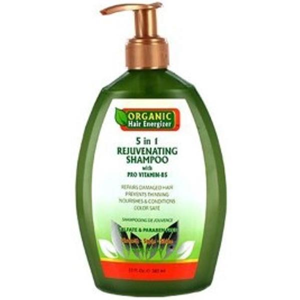 Organic Hair Energizer 5 In 1 Rejuvenating Shampoo for Hair Growth & Scalp Health 385ml/13.02 oz