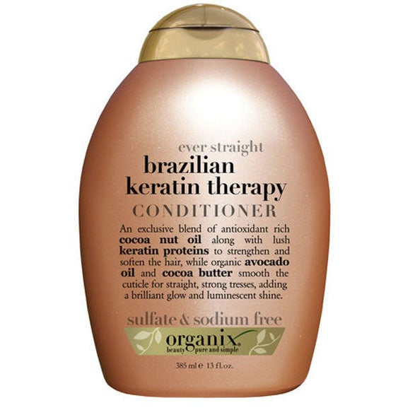 OGX Brazilian Keratin Therapy Conditioner for Smooth, Strong, Frizzy & Damaged Hair 385ml
