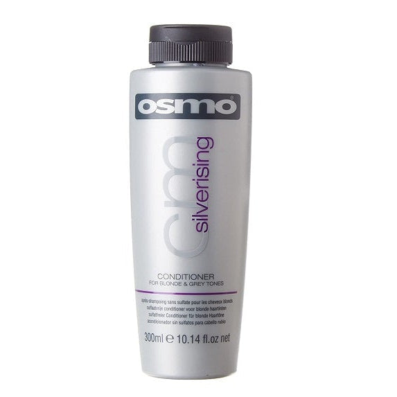 Osmo Silverising Conditioner Neutralises Yellow Tones for Blonde, Grey & Silver Hair 300ml