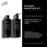 pH PURE HAIR Smoothing Duo – Sulfate-Free Anti-Frizz Shampoo & Conditioner for Dry & Curly Hair