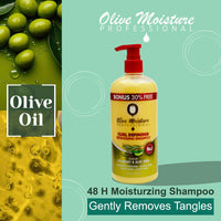 Olive Moisture Curl Defining Detangling Shampoo Defines Curls & Detangles for Curly & Wavy Hair 16 oz
