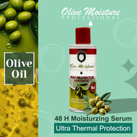 Olive Moisture Heat Protector Hair Serum: Thermal Defense & Shine for All Hair Types 6 oz