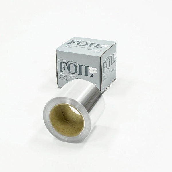 Procare Premium Foil for Professional Hair Colouring & Highlighting for Hairdressers & Salons 100mm x 250m Silver Roll