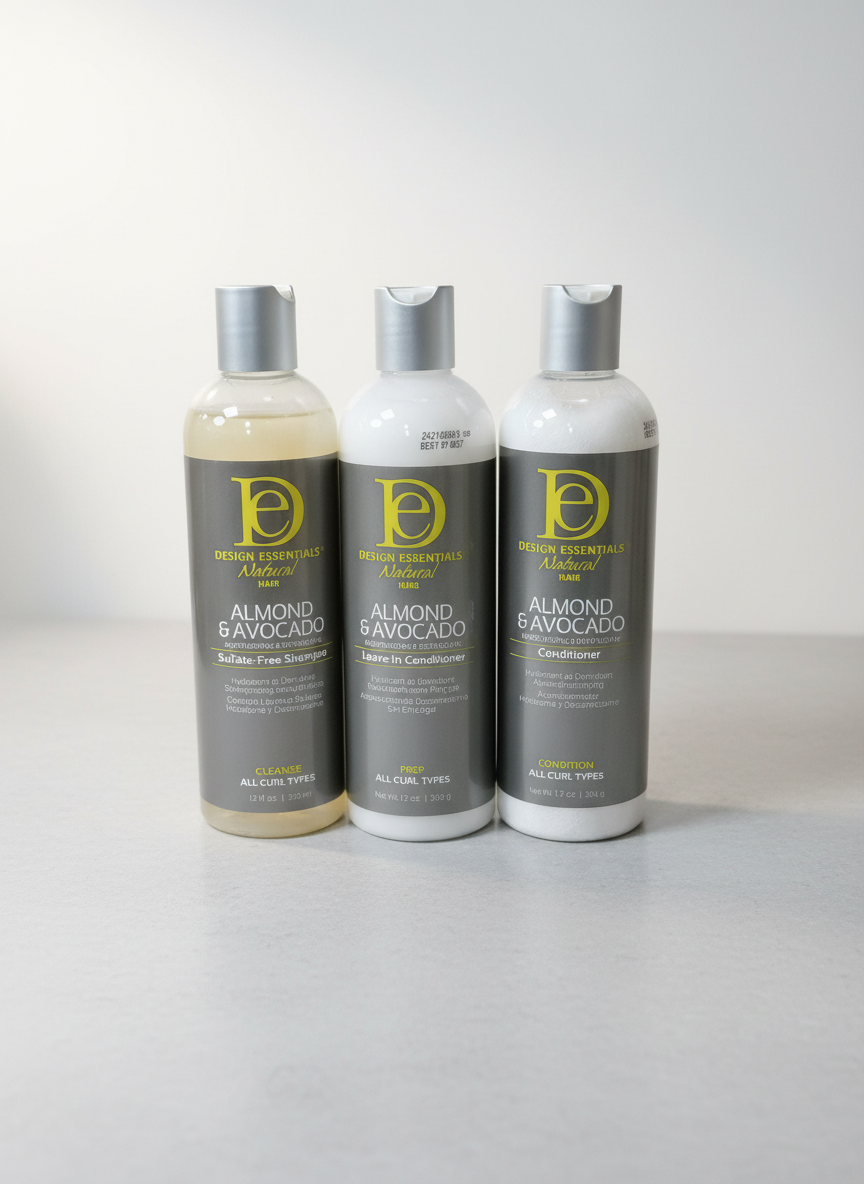 Design Essentials Cleanse Prep Condition Set for Ultimate Hair Health & Manageability