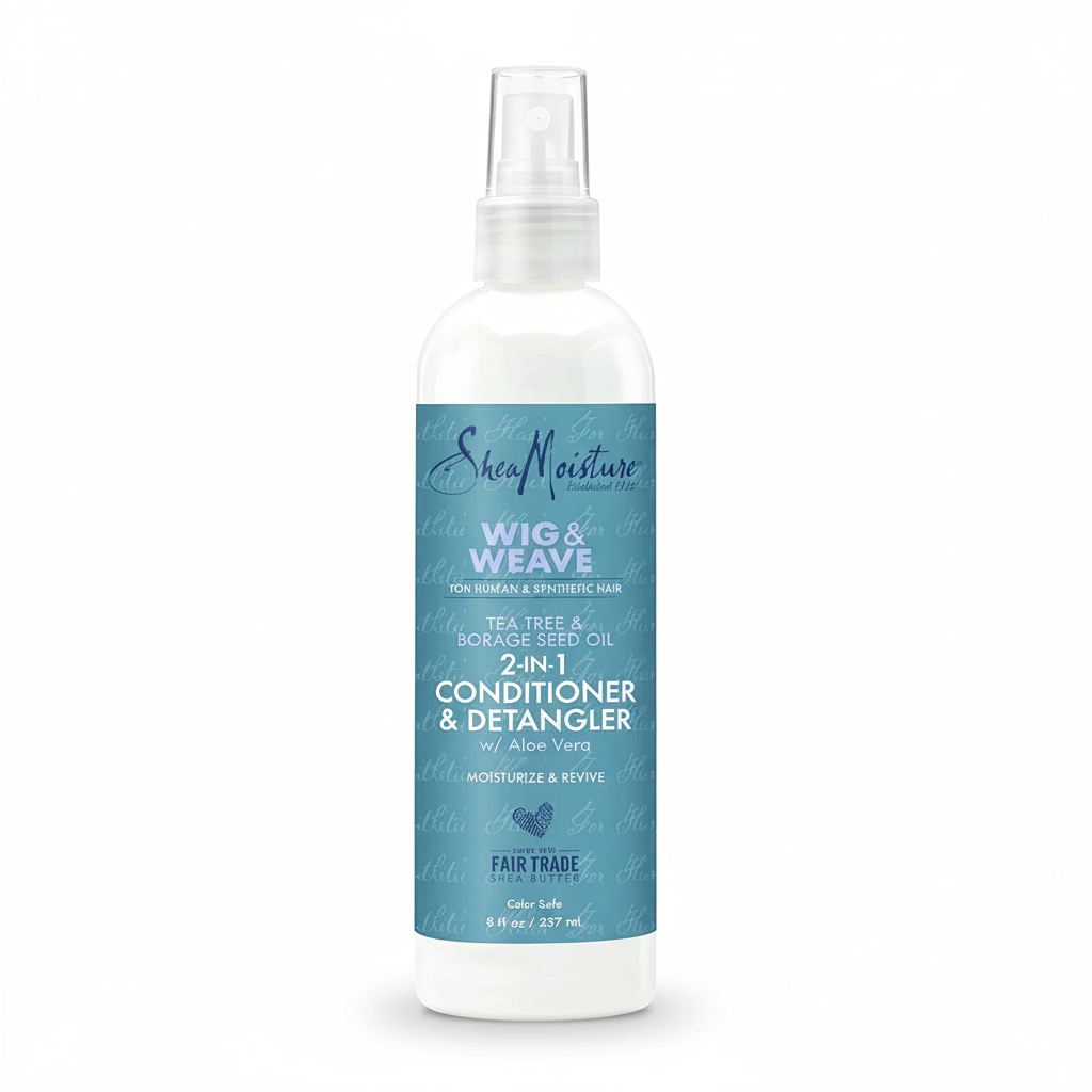 Shea Moisture Wig & Weave 2-in-1 Conditioner & Detangler 8 oz / 237 ml - For Wigs, Weaves & Braids