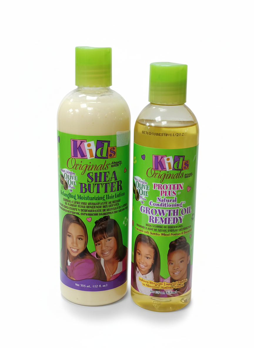 Africa's Best Kids Original Growth Hair Kit for Healthy Hair Growth & Scalp Care - Complete Set