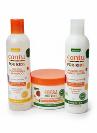 Cantu Fresh Kid Hair Combo: Nourishing & Detangling Kit for Children's Textured Hair