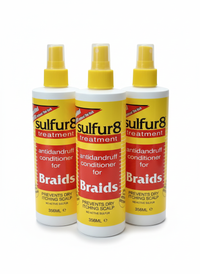 Sulfur8 Treatment Antidandruff Conditioner Trio - Dandruff Relief & Scalp Care for Braids & Protective Styles, 8 fl oz