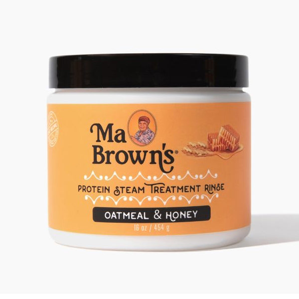 Ma Brown's Protein Steam Treatment Rinse for Damaged & Dry Hair 16 oz