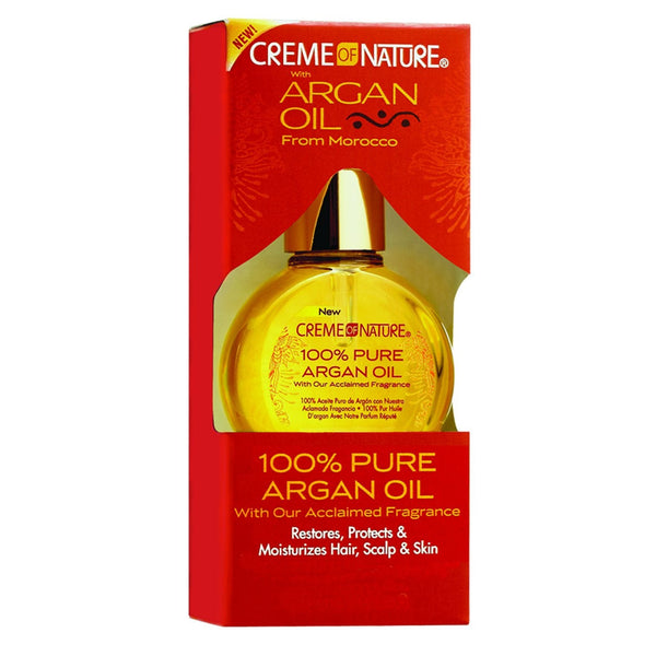 Creme of Nature 100% Pure Argan Oil 1 oz / 30 ml - For Dry Hair, Scalp & Skin
