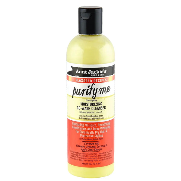 Aunt Jackie's Flaxseed Purify Me Moisturizing Co-Wash Cleanser 12 oz