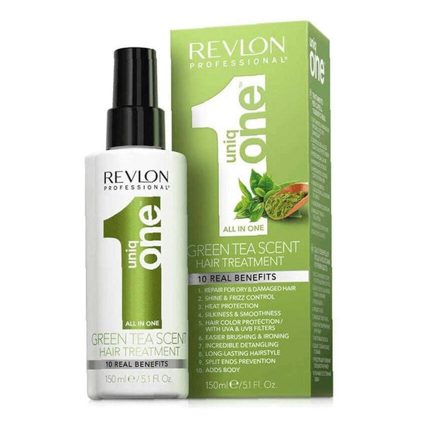 Revlon Professional Uniq One Green Tea Scent All-in-One Hair Treatment for All Hair Types 150ml/5.07 oz