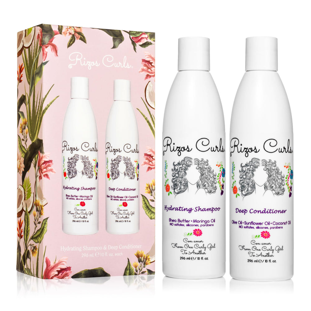 Rizos Curls Wash Day Bundle – Hydrating Shampoo & Deep Conditioner (Sulfate & Paraben Free)