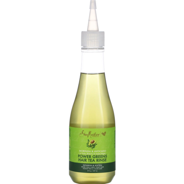 Shea Moisture Moringa & Avocado Power Greens Hair Tea Rinse - Detangles & Strengthens Natural Hair 8 oz