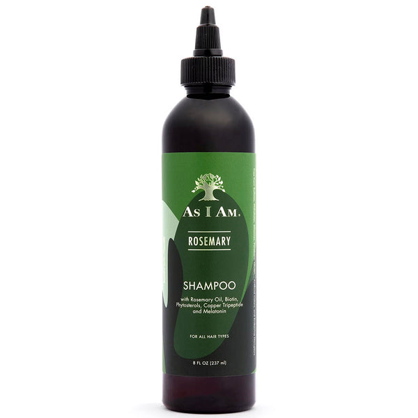 As I Am Rosemary Shampoo Stimulating Scalp & Strengthening Hair for Curly & Textured Hair 8 oz
