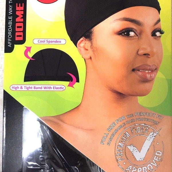 Murry Collection Spandex Dome Cap: Flawless Wig Foundation & Hair Protection - Black, One Size Fits Most
