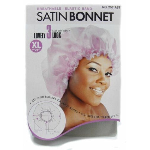 Magic Collection Elastic Band Satin Bonnet No.2061AST: Frizz Control & Hair Protection for All Hair Types