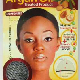Magic Collection Organic Argan Oil Weaving Cap: Nourishing Scalp & Hair Protection for Weave & Wig Wearers, Black No.3013BLA